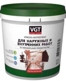 Краска ВД-АК-1180 для нар/внутр работ моющаяся белоснежная, 7 кг